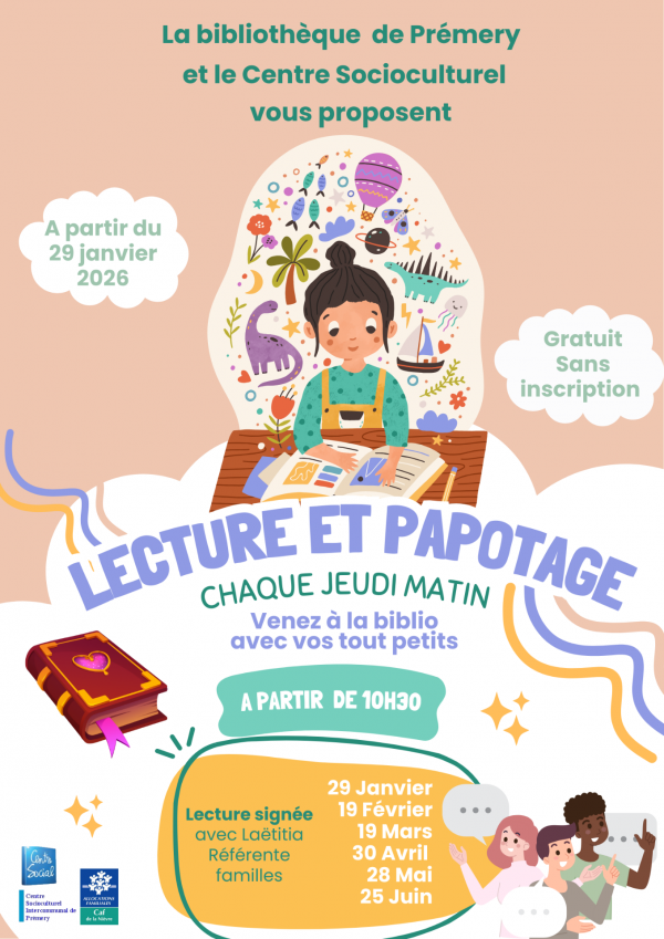 affiche fond rose et pleins de couleurs