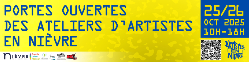 Texte de présentation des portes ouvertes en bleu sur fond jaune