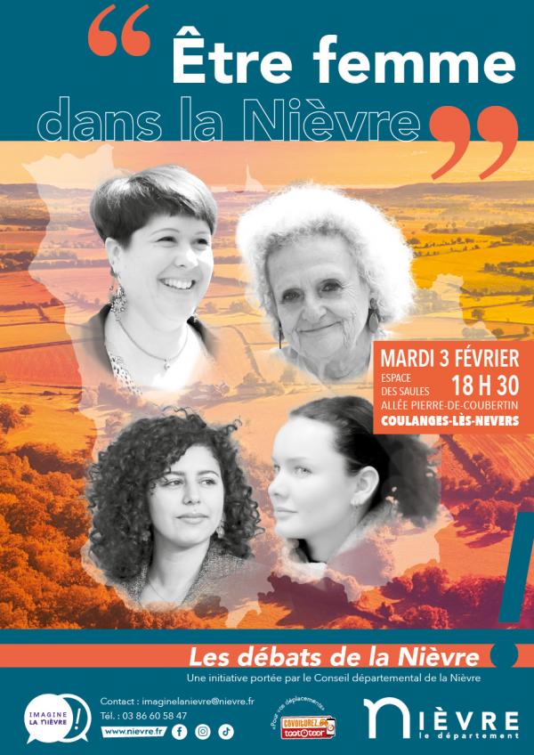 Affiche avec la photo de 4 femmes différentes
