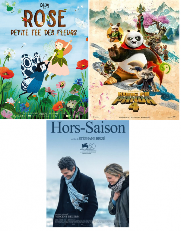 Affiches des 3 films proposés