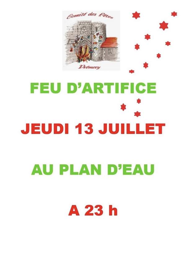 feuille blanche avec texte en vert et rouge et logo du comité des fêtes