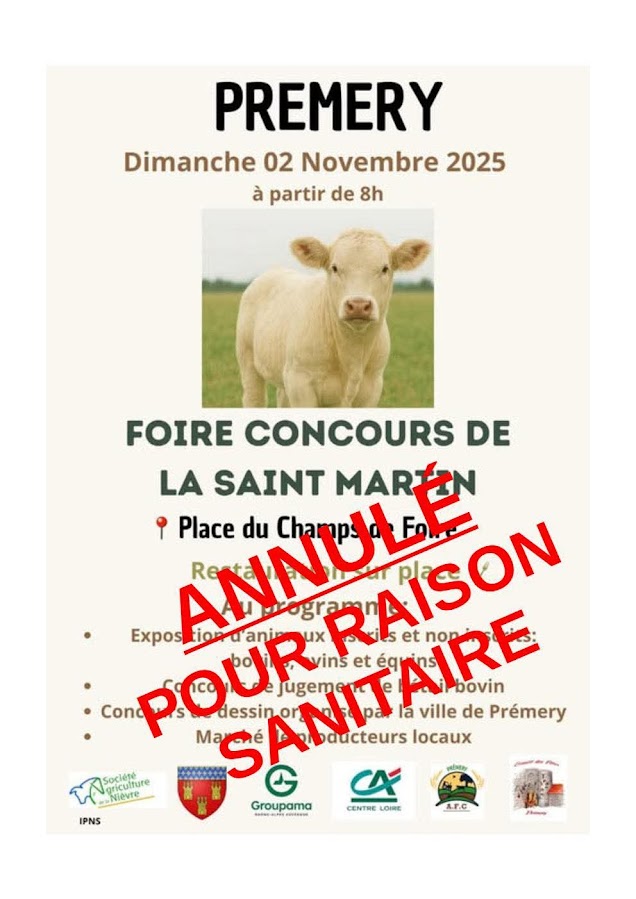 affiche notifiant l'anulation