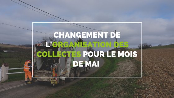 affiche annonçant les modifications des jours de collecte